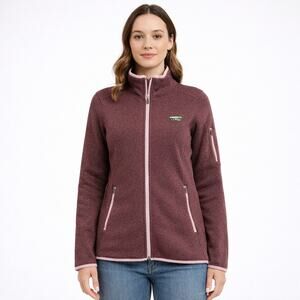 L.L. Bean Sweater Fleece Full-Zip - Purple - Size XL - Like New!